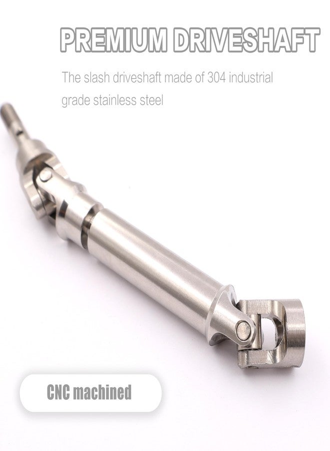 Raflot 4PCS Front and Rear CVD Drive Shafts U-Joint Stainless Steel RC Driveshaft for 1/10 Traxxas Slash/Stampede/Hoss/Rustler VXL 4X4 4WD RC Car Upgrade Parts - Image 3